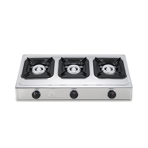 GAS COOKER 3 BURNERS STAINLESS STEEL-AM 6003