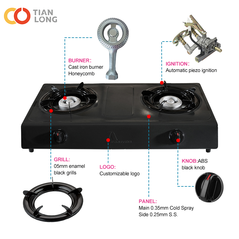 GAS COOKER 2 BURNERS SERIES - 7102