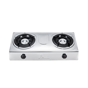 GAS COOKER 2 BURNER STAINLESS STEEL-AM-6002