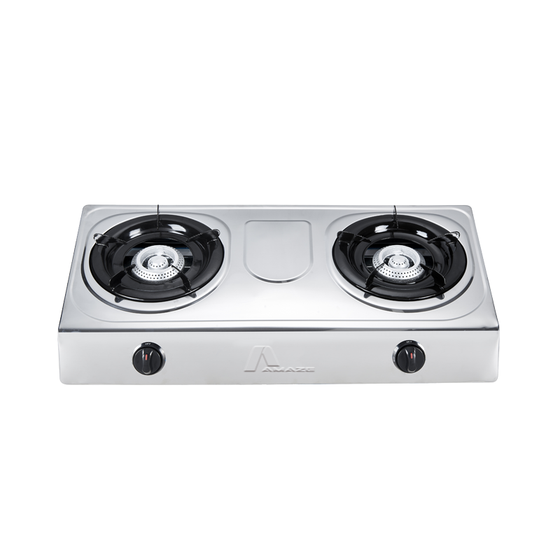 GAS COOKER 2 BURNER STAINLESS STEEL-AM-6002