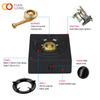 GAS COOKER SINGLE BURNER BLACK - 7101