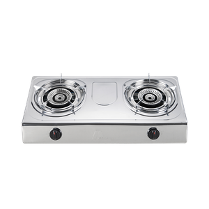 GAS COOKER 2 BURNER STAINLESS STEEL-AM-6002H