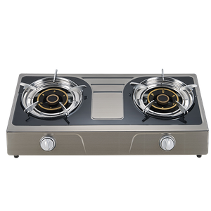 GAS COOKER 2 BURNER COLOR STEEL-AM9002