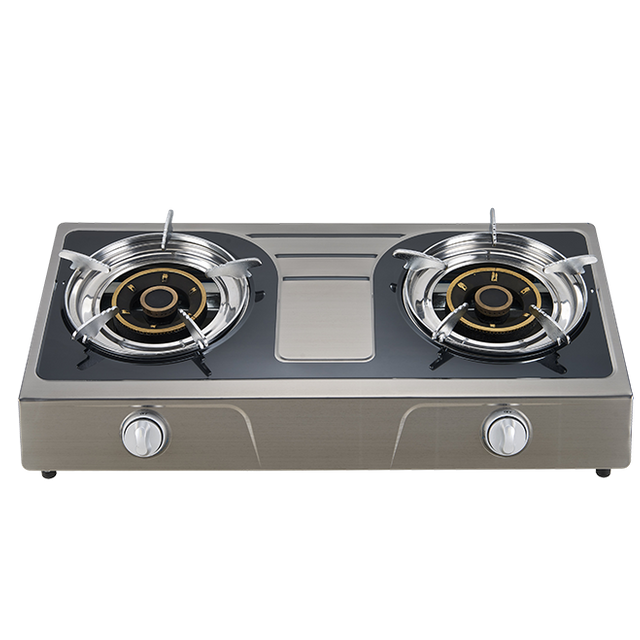 GAS COOKER 2 BURNER COLOR STEEL-AM9002