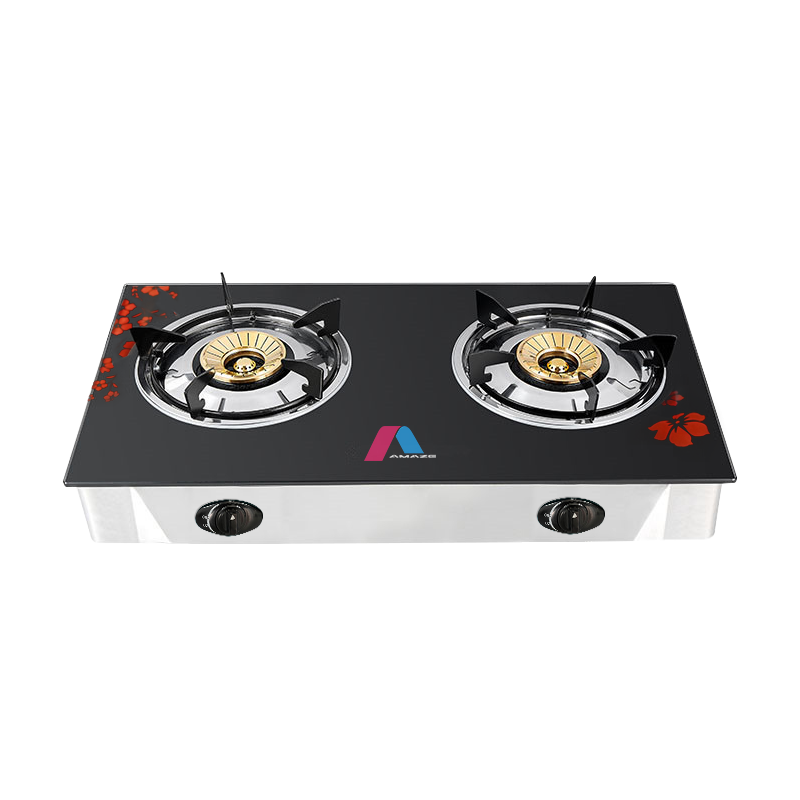 GAS COOKER 2 BURNERS GLASS PANEL-JAN-02